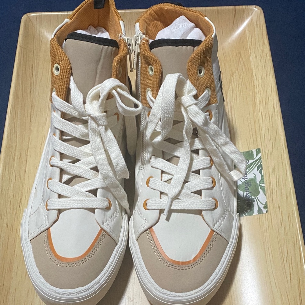 Zara Kids Sneakers - Cream and Orange